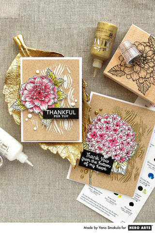 Video: 3D Decoupage Technique with Artistic Dahlia and Large Hydrangea Stamps