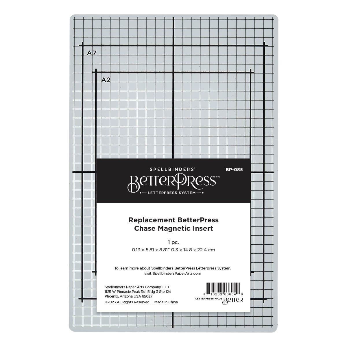 Replacement BetterPress Chase Magnetic Insert | Spellbinders