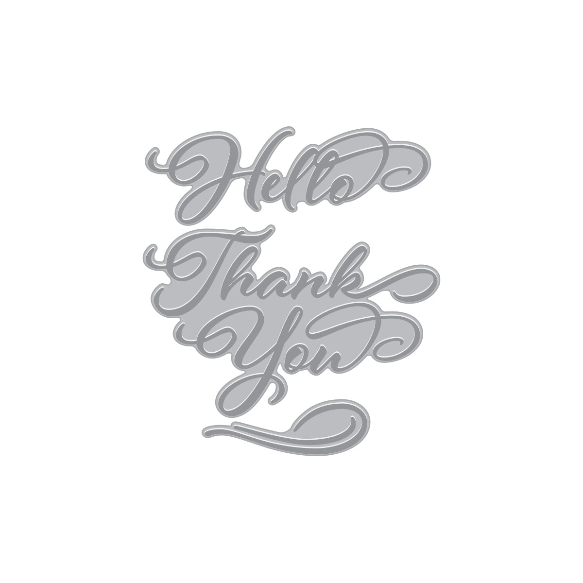 Hero Arts Hello & Thank You BetterPress + Foil Plates from the In