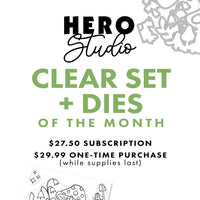 Hero Studio Clear Set + Dies of the Month Subscription