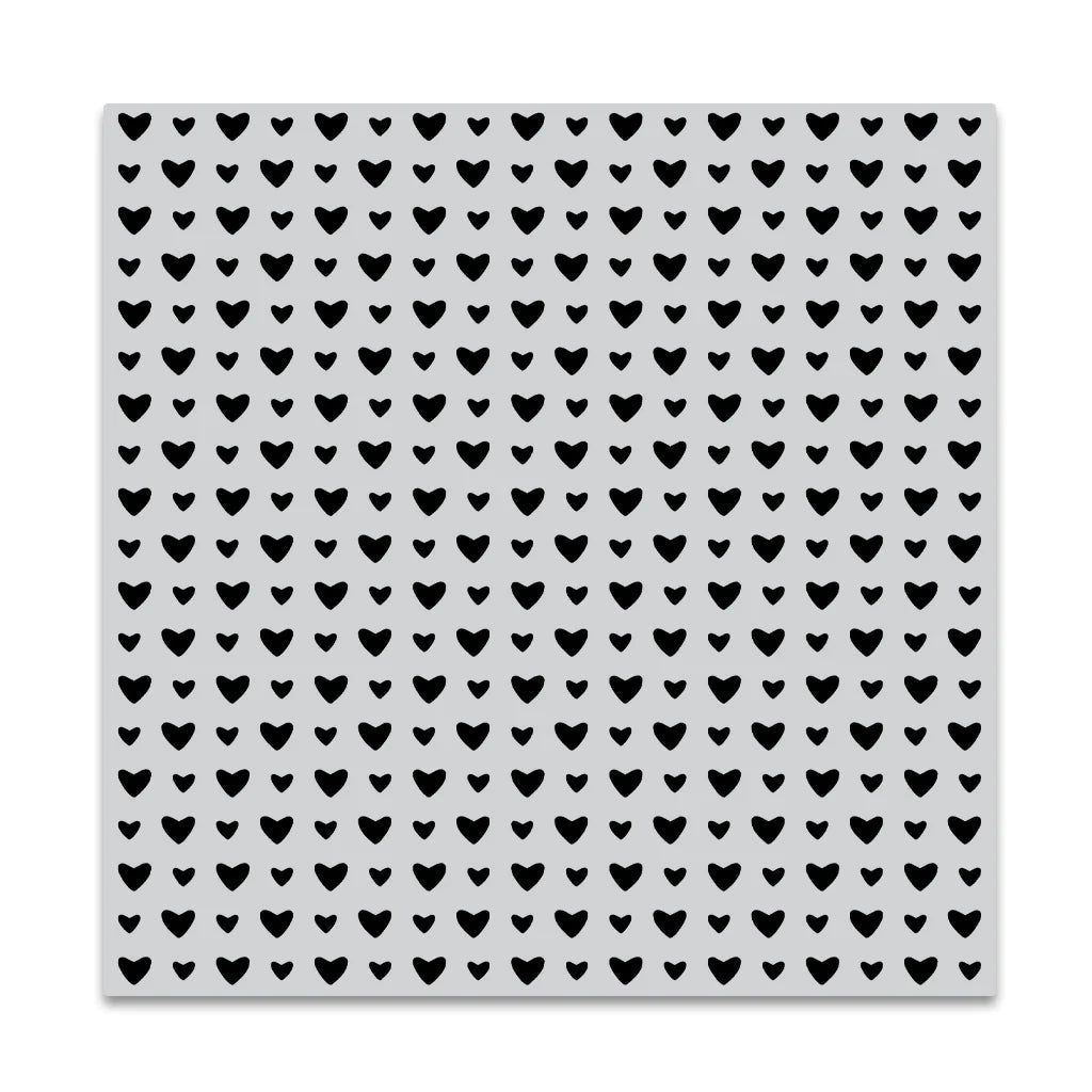 Mini Hearts Bold Prints Cling Stamp – Hero Arts