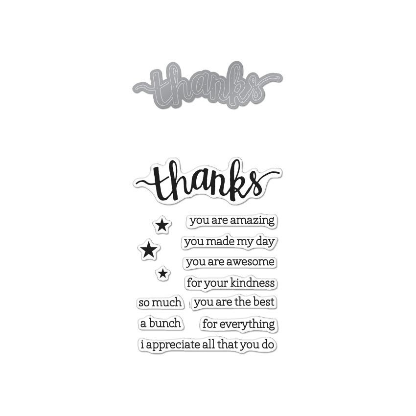 Hero Arts Stempel & Schneide-Set „Handmade Tags“ – Transparente Stempel Mit Schablonen, Für Kreative Karten