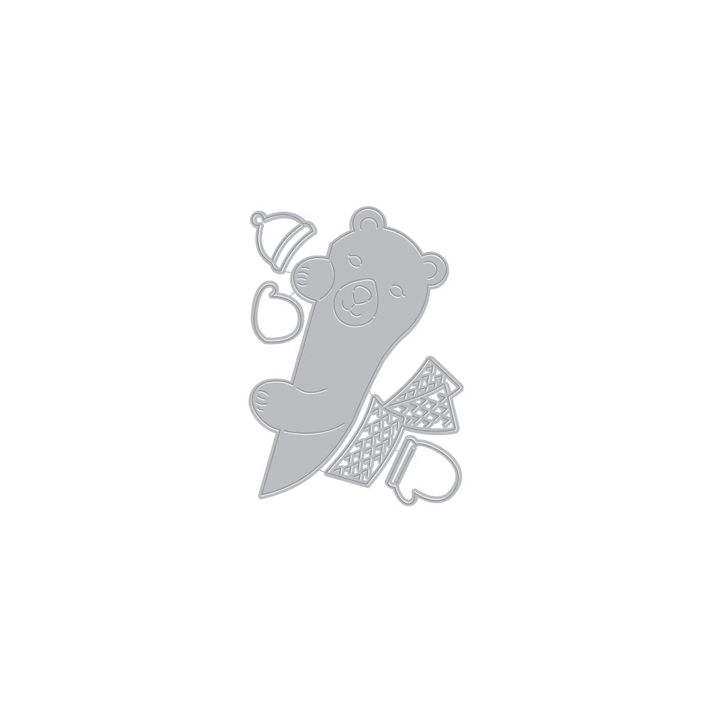 Peeking Winter Bear Die Set – Hero Arts