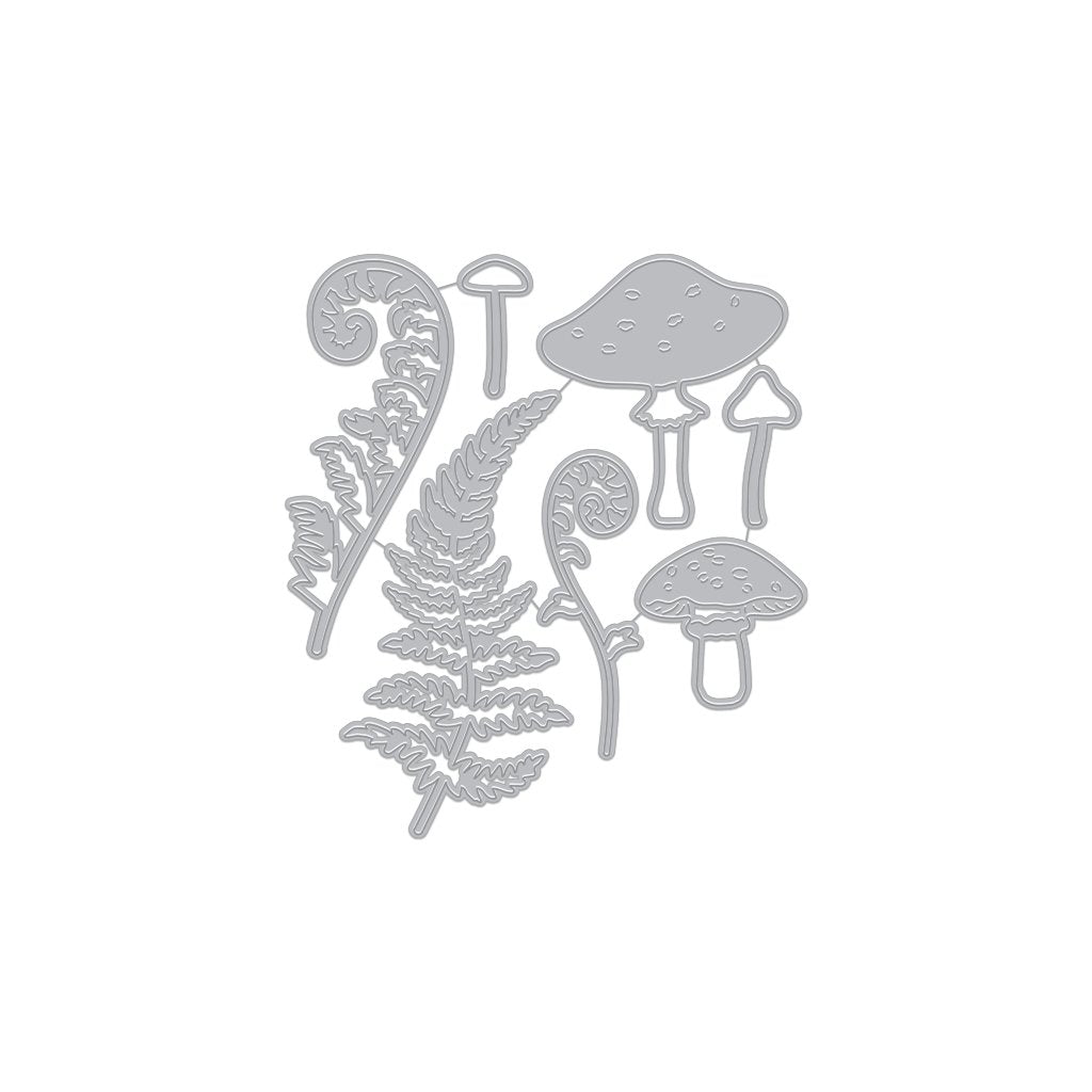 Mushroom and Ferns Fancy Dies – Hero Arts