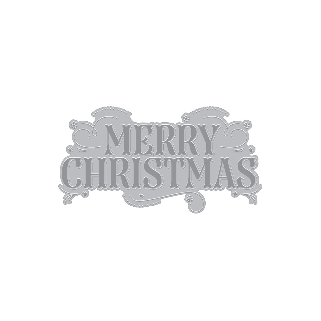 Merry Christmas Letterpress + Foil Plate – Hero Arts
