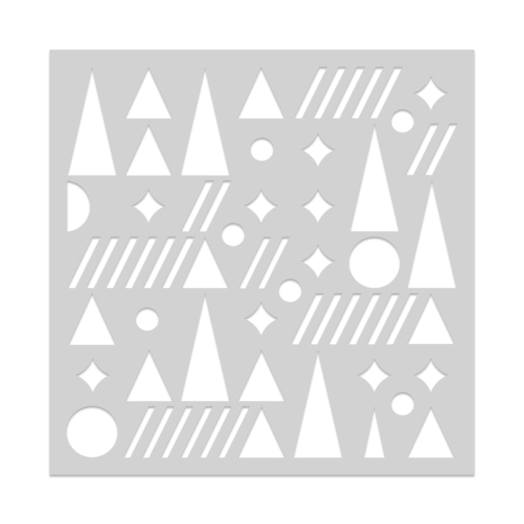 Hero Arts Geometric Holiday Stencil, image size:1024x1024