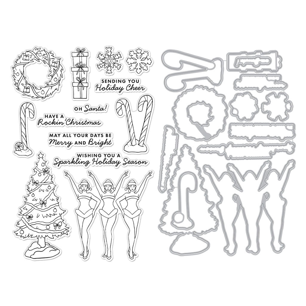 Sparkling Holiday Stage Stamp Cut By Ralph Tyndall Hero Arts Sparkling holiday stage stamp cut by ralph tyndall hero arts