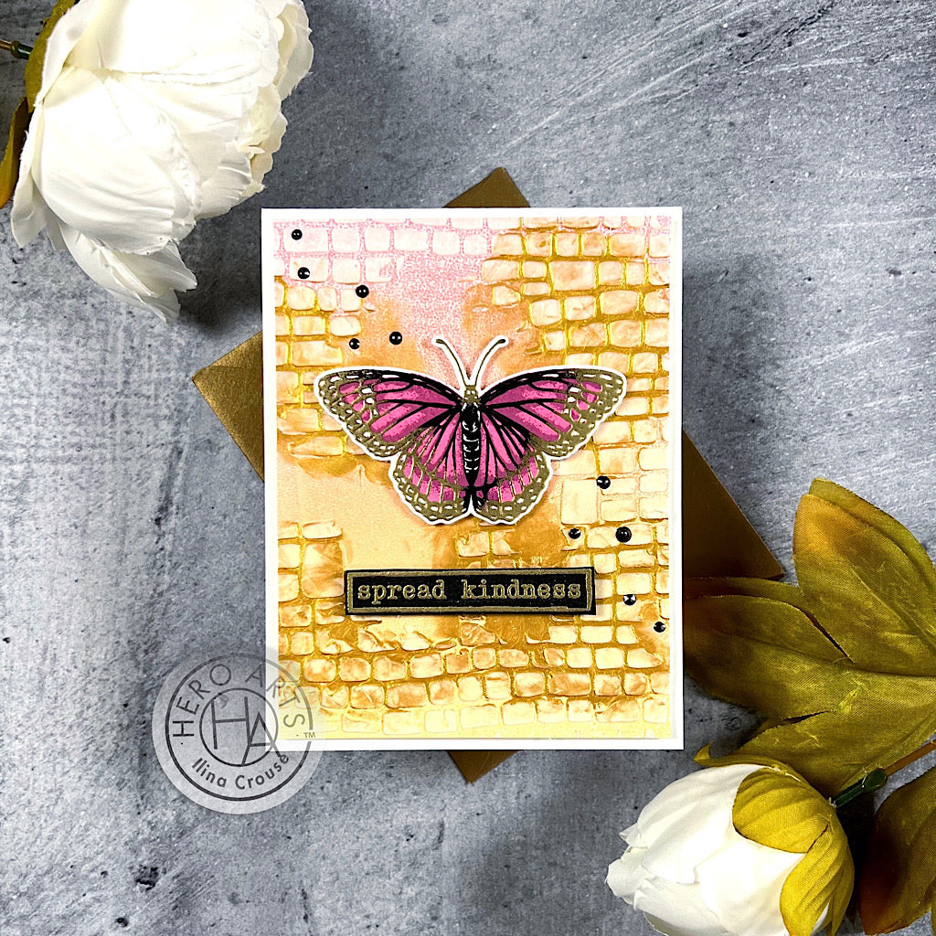 New butterfly stamp set for odd, oversize cards