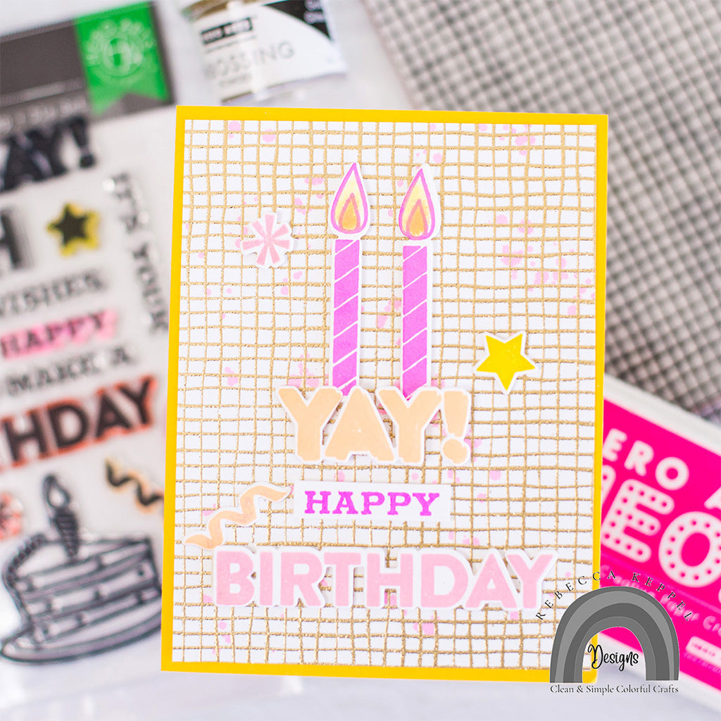 Hero Arts Yay! Birthday Clear Stamp and Die Set SB337