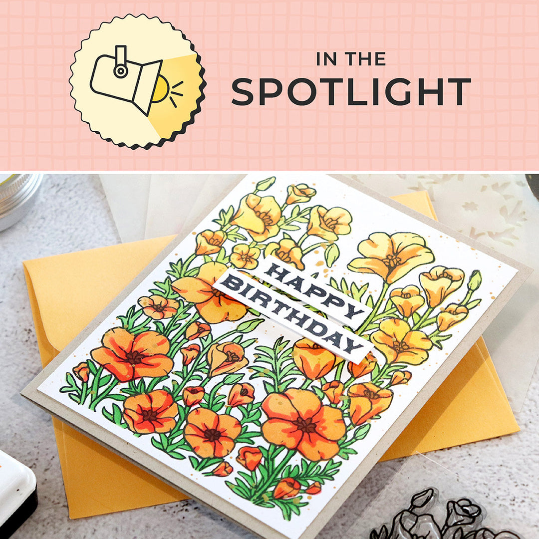 In the Spotlight: Color Layering Golden Poppies