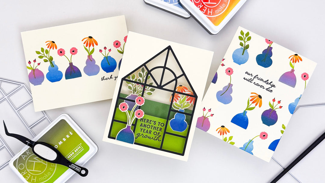 april 2026 stamp & craft ombre floral cards