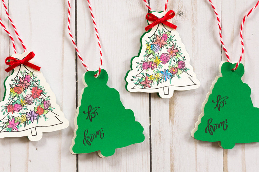 Creating Open Me Holiday Gift Tags
