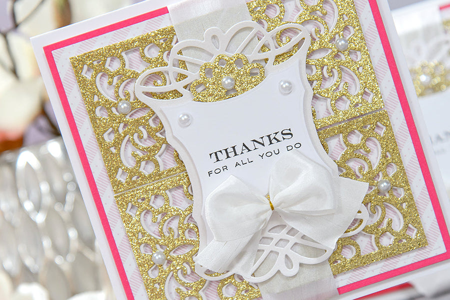 Altering Die Cuts with Scissors. Thanks For All You Do Card & Video Tutorial