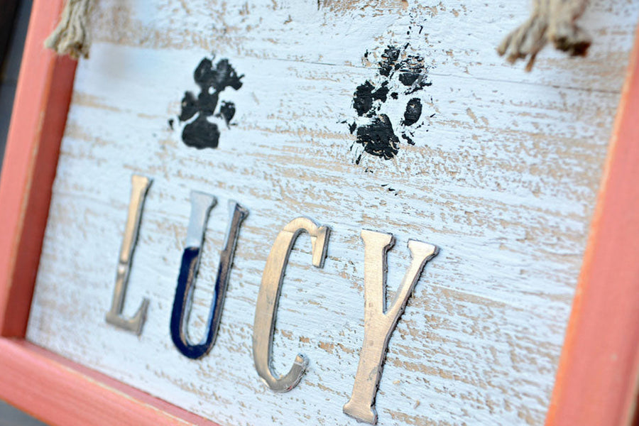 How To Make A Darling Paw Print Home Decor Sign