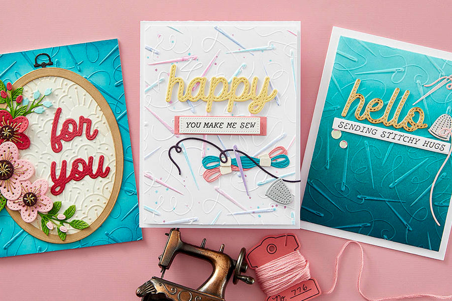 April 2024 3D Embossing Folder of the Month Preview & Tutorials – One Stitch at a Time