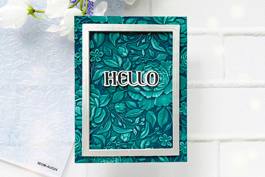 August 2024 3D Embossing Folder of the Month Preview & Tutorials – Floral Expressions