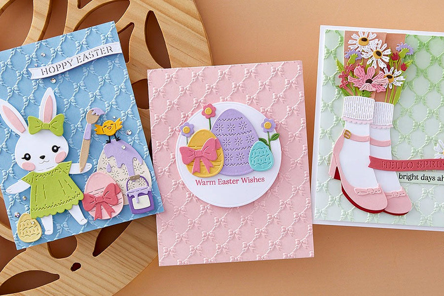 February 2025 3D Embossing Folder of the Month Preview & Tutorials – Petite Bow