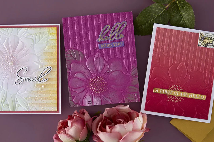 January 2026 3D Embossing Folder of the Month Preview & Tutorials – Cottage Wall