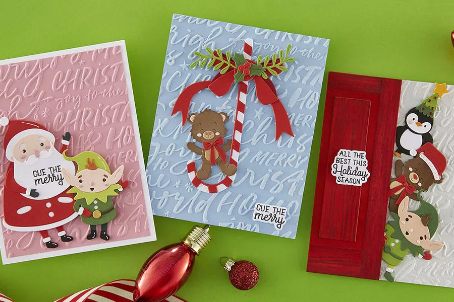 July 2026 3D Embossing Folder of the Month Preview & Tutorials – Festive Greetings