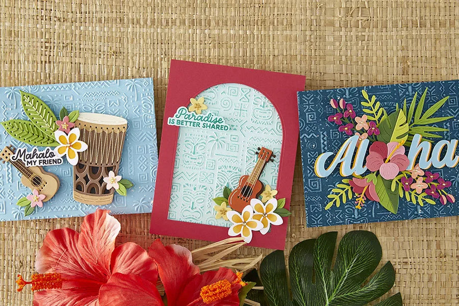 June 2026 3D Embossing Folder of the Month Preview & Tutorials – Island Style