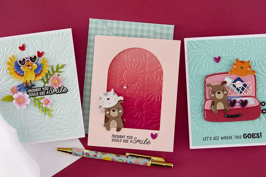 May 2026 3D Embossing Folder of the Month Preview & Tutorials – Radiant Day