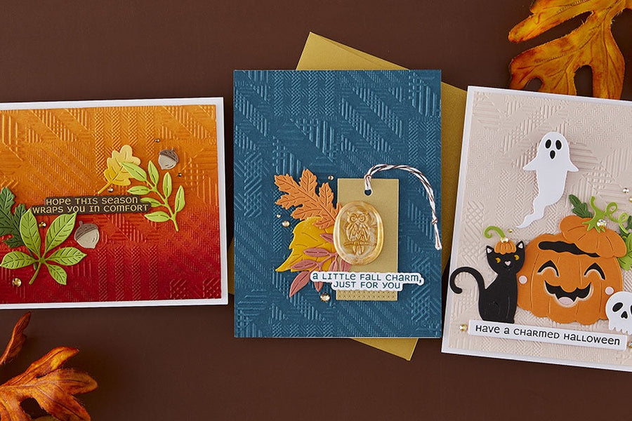 September 2025 3D Embossing Folder of the Month Preview & Tutorials – Patchwork