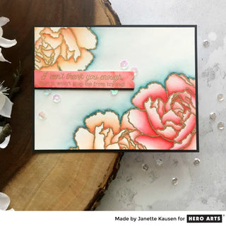 Sparkle Embossing + Watercolors = Simply Charming