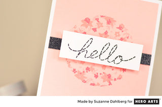 Dotted Hello & Masked Flowers