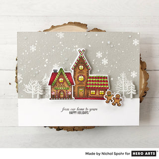 Gingerbread House Scene Card