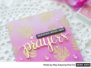 Video: Prayer Card with Heat Embossing & Ombré Ink Blending Techniques