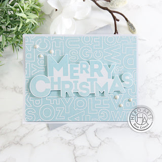 Graphic Merry Christmas Card