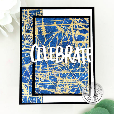 Abstract Background with Power Lines Cling Stamp