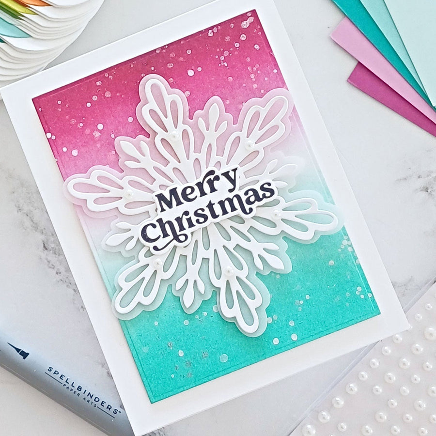 How to Make A Christmas Card using Simon's Joyful Christmas Sentiments, BP-389, S5-762, S5-721, BPI-043