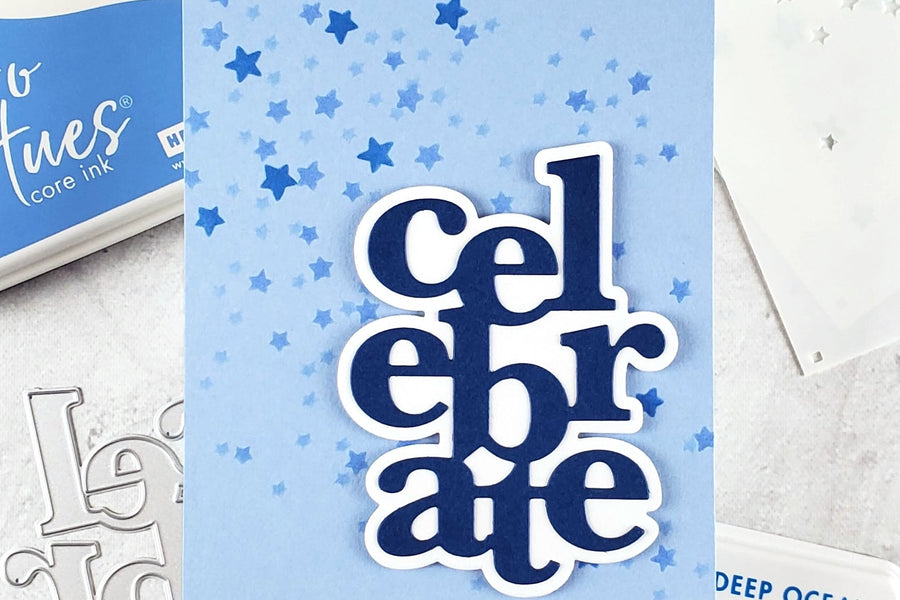 Easy Starry Birthday Card