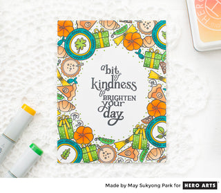 Kindness Card with Fall Themed Background