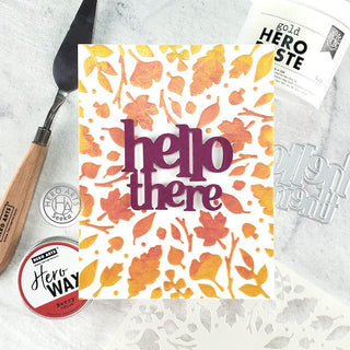 A Fall Hello With Hero Wax and Paste - Hero Arts