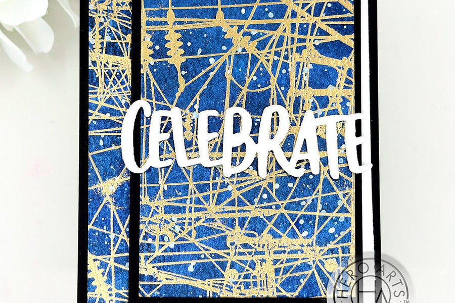 Abstract Background with Power Lines Cling Stamp