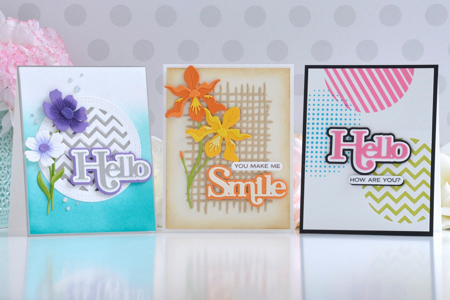 Creating Colorful Cards to Send a Smile with the Spotlight Frames & Florals Collection