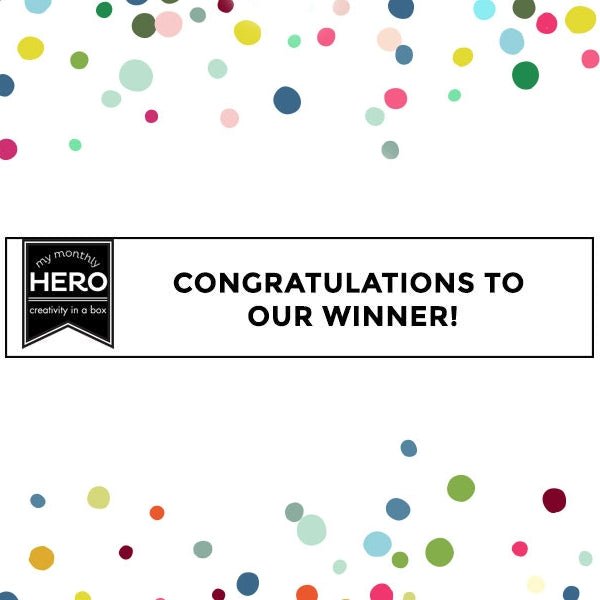 April MMH Blog Hop Winner - Hero Arts