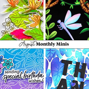 August Monthly Minis Inspiration - Hero Arts