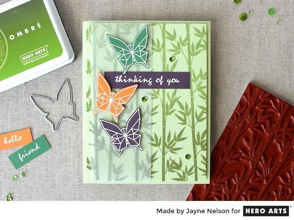 Bamboo Bold Prints and Butterflies - Hero Arts