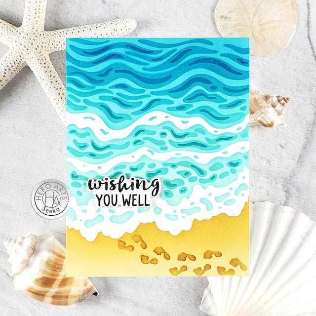 Beautiful Beach Stenciling