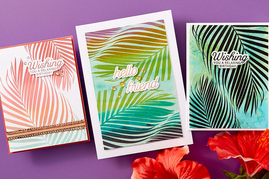 June 2024 BetterPress Plate of the Month Preview & Tutorials – Summertime Palms