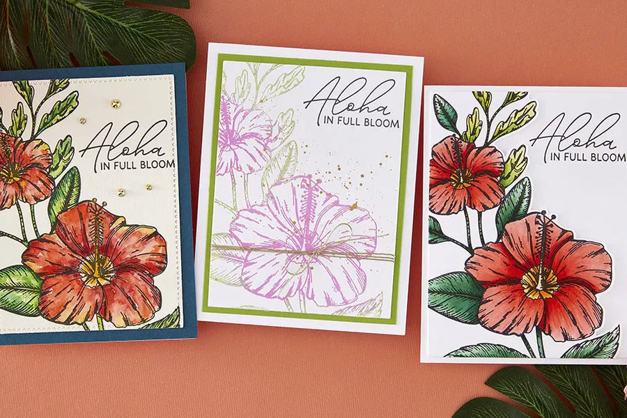 June 2026 BetterPress & Foil Plate of the Month Preview & Tutorials – Hibiscus Bloom