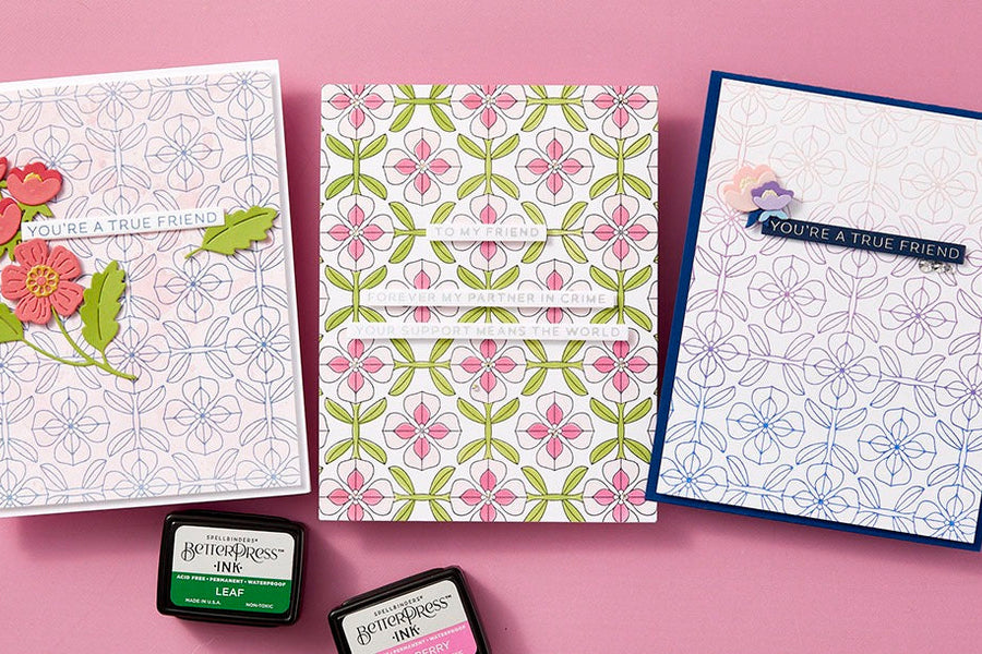 March 2025 BetterPress Plate of the Month Preview & Tutorials – Quilted Memories