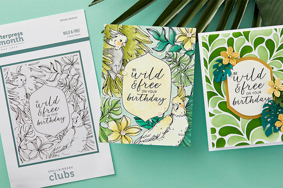 May 2024 BetterPress Plate of the Month Preview & Tutorials – Wild & Free