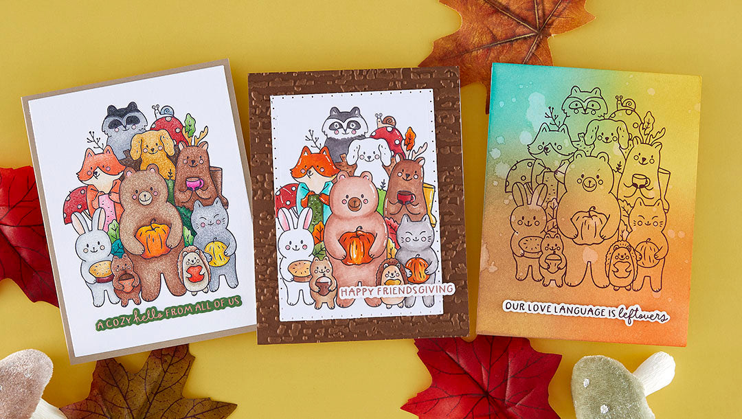 September BetterPress & Foil Plate of the Month Preview & Tutorials – Thankful Friends
