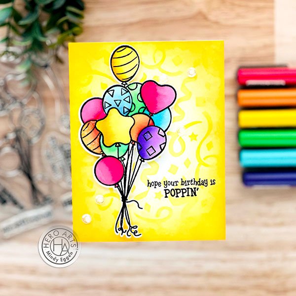 Bunch of Balloons Watercoloring - Hero Arts