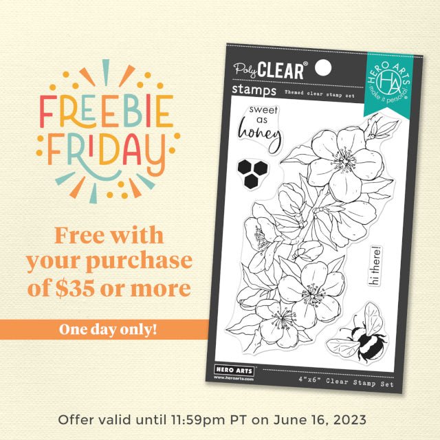 Buzz, Buzz...Freebie Friday is Here! One Day Only - Hero Arts