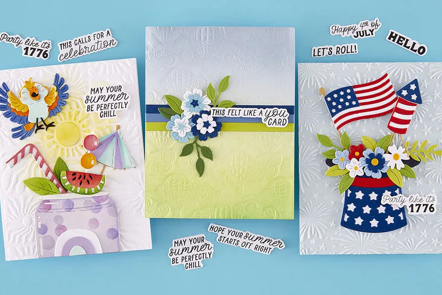 May 2026 Clear Stamp + Die of the Month Preview & Tutorials – Burst of Summer